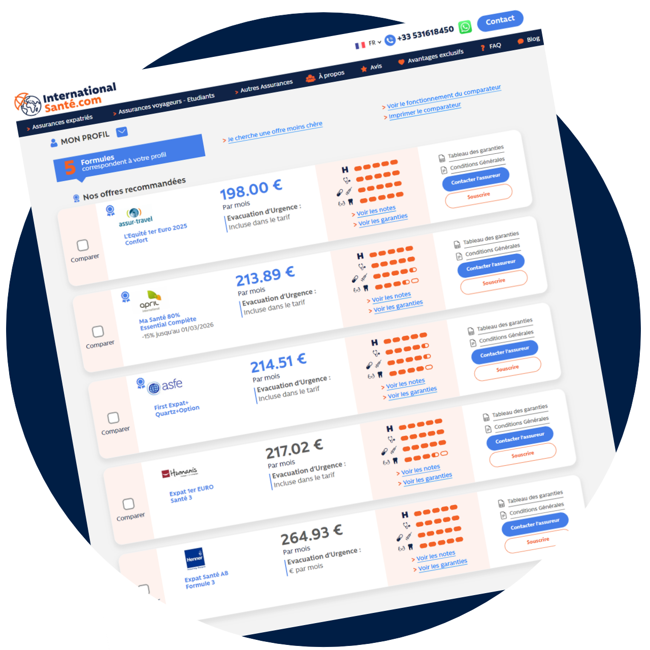 Comparateur en ligne