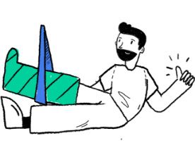 Broken leg traveler